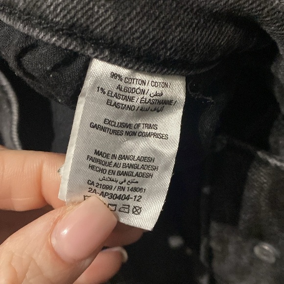 NWOT ARDENE high rise baggy black jeans | Size 11 - Picture 6 of 10